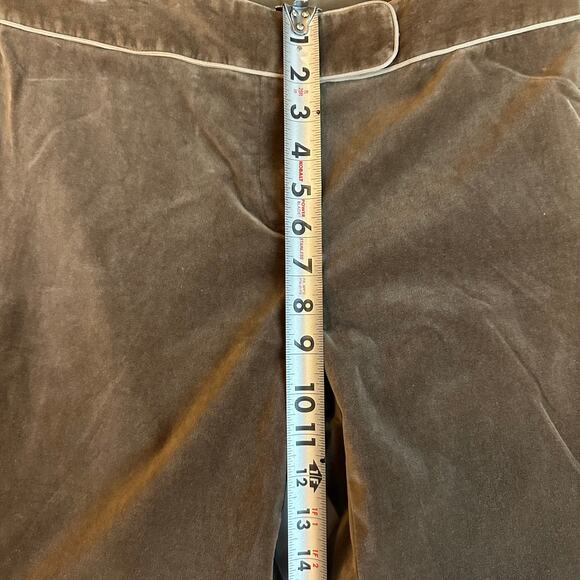 Ann Taylor Tan, Crushed Velour, Flared Leg Pants- 4 - Picture 9 of 12